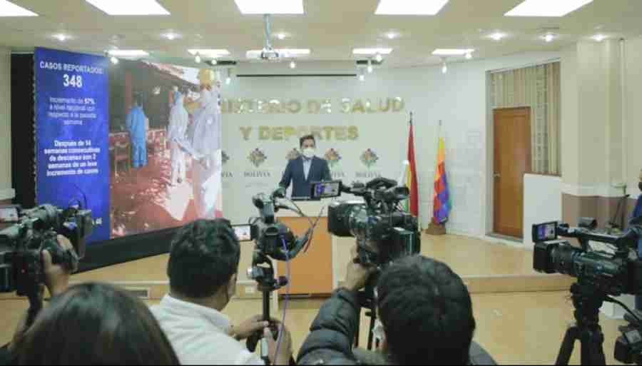 Bolivia registra un leve incremento de casos de Covid-19 después de 14 semanas