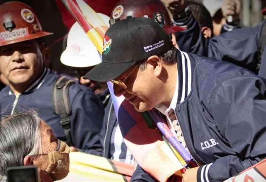 Arce y Guarachi, de la COB, sellan un pacto de fidelidad para promover la unidad hasta 2030