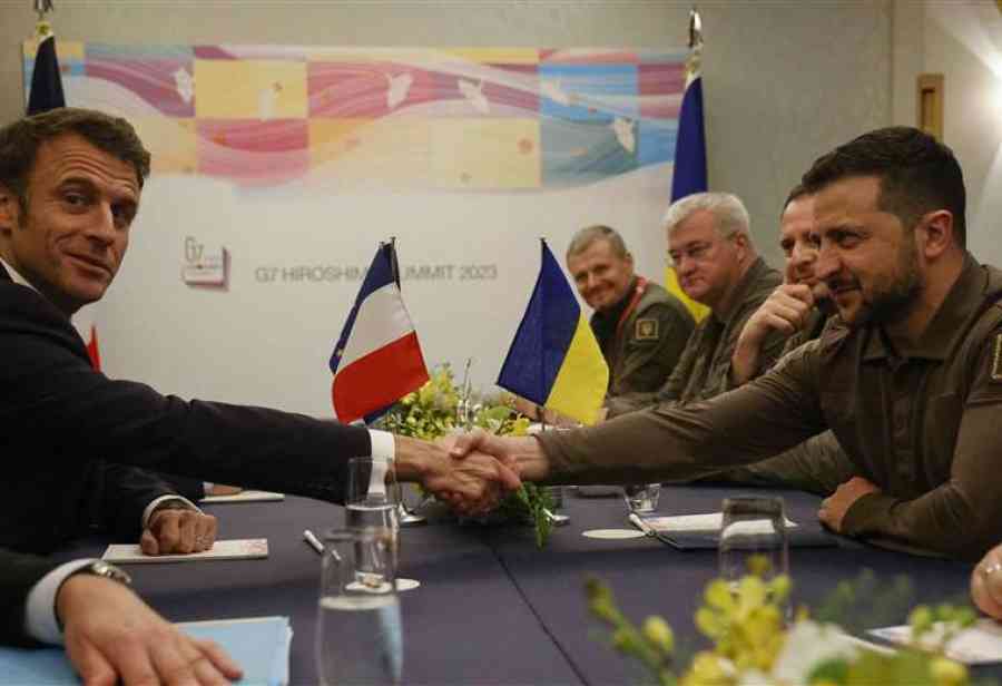 Zelenski se reúne con líderes del G7, que urgen a China a "presionar" a Rusia