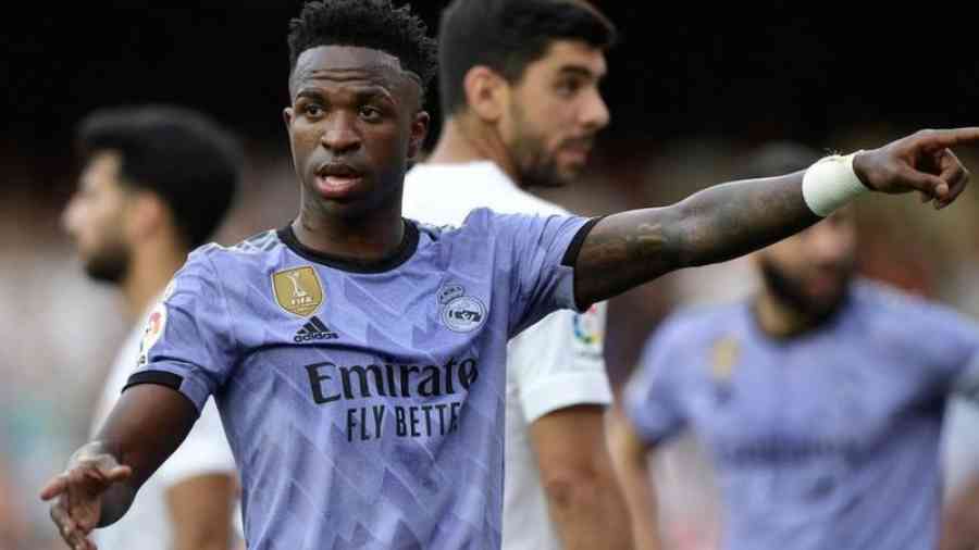 Vinícius Jr. recibió insultos racistas durante el partido ante el Valencia