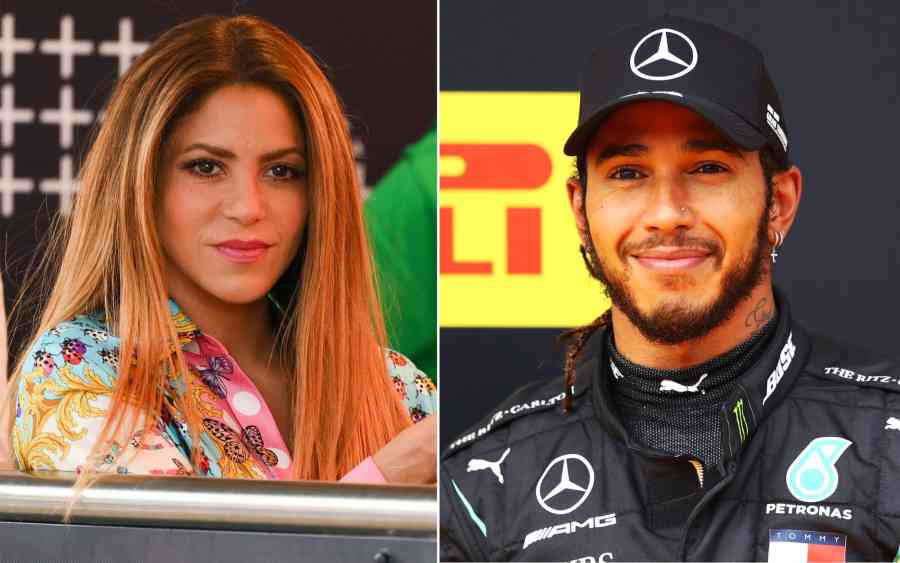 "Besos y arrumacos": Así de cariñosos se muestran en público Shakira y Lewis Hamilton