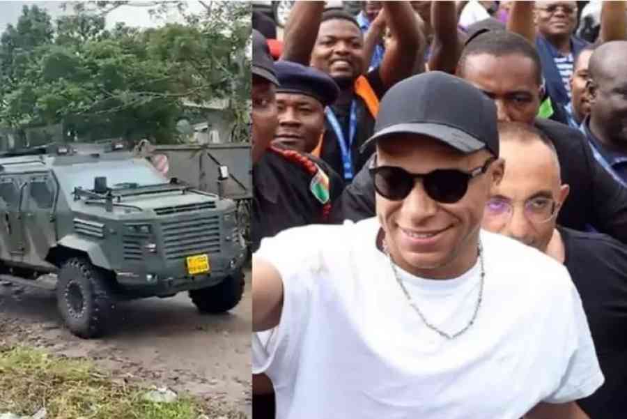 Mbappé: Custodiado y escoltado en su visita a Camerún, el país de su padre