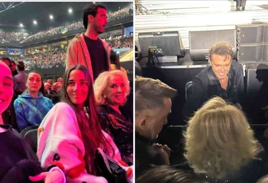 Luis Miguel detiene su concierto para darle un beso y una rosa a Mirtha Legrand