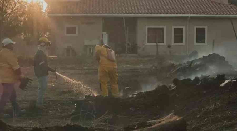 Cortocircuito causó incendio en la casa de Víctor Paz