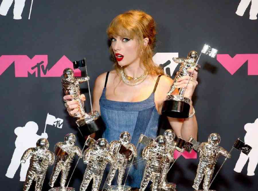Éxito agridulce: Taylor Swift pierde diamante, pero gana nueve VMAs