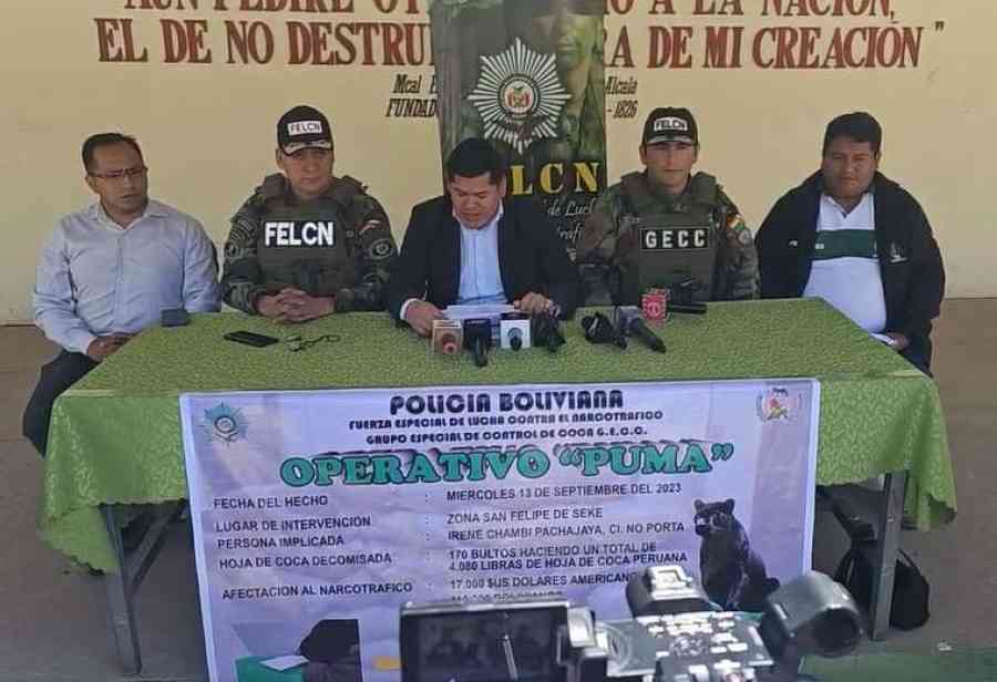 Encuentran 170 bultos de coca peruana en El Alto y presumen que era para la cocaína