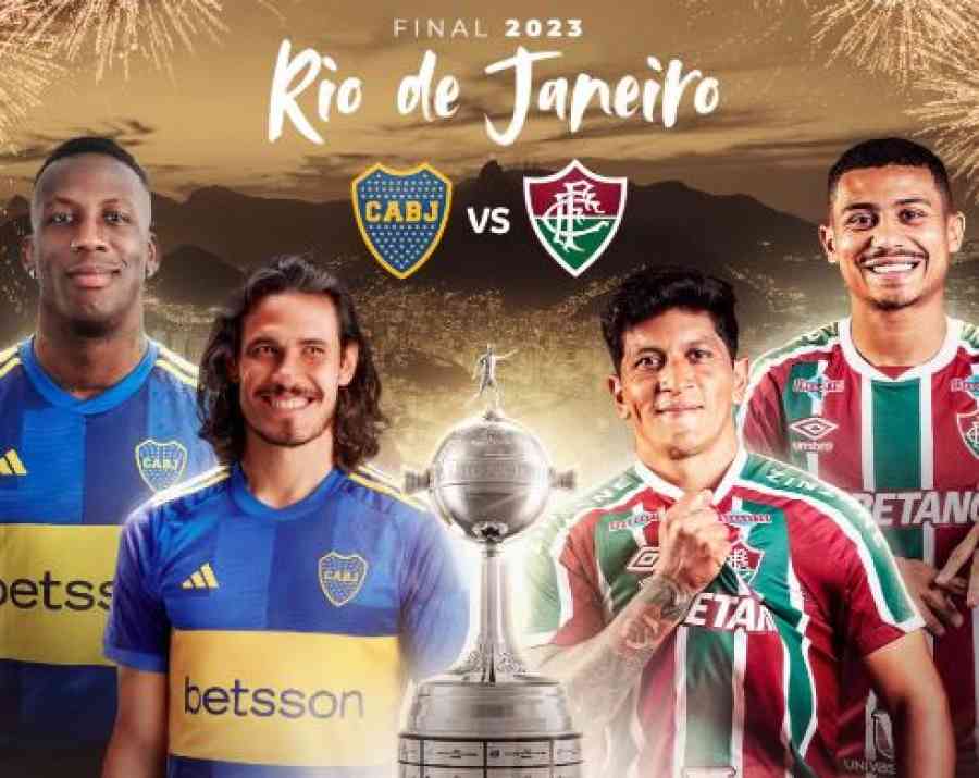 Boca contra Fluminense en la final de la Copa Libertadores 2023