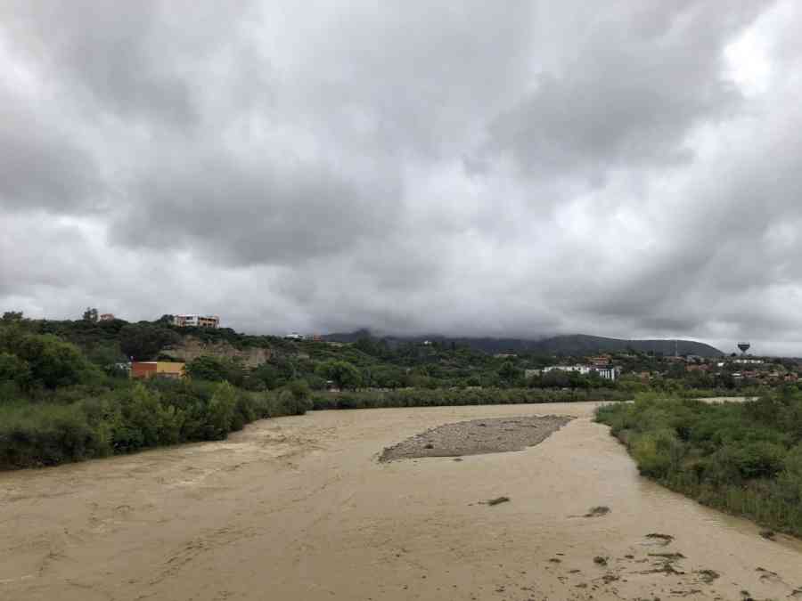 Senamhi activa alerta naranja por potencial desborde de ríos en Tarija, Cochabamba, Potosí y Chuquisaca