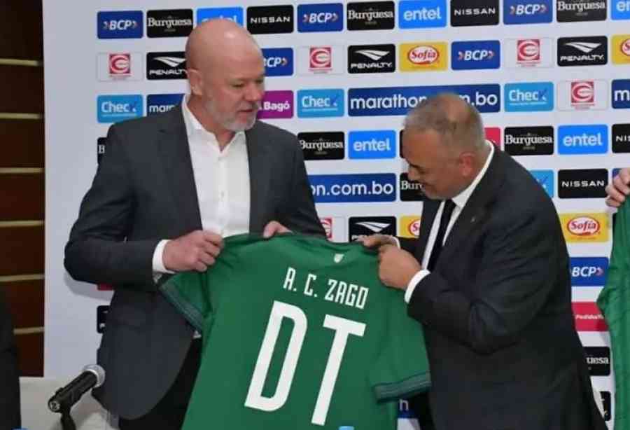 Zago fue presentado como nuevo DT de la selección boliviana