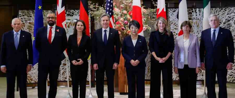 Llamado unánime del G7 a una pausa humanitaria en Gaza