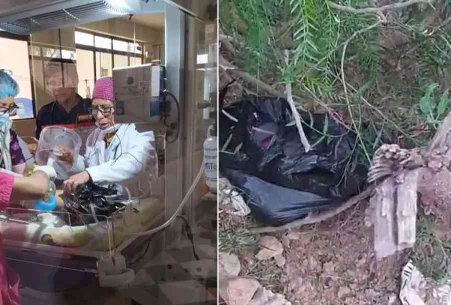 Una mujer finge el rapto de su bebé luego de golpearla y abandonarla en una bolsa