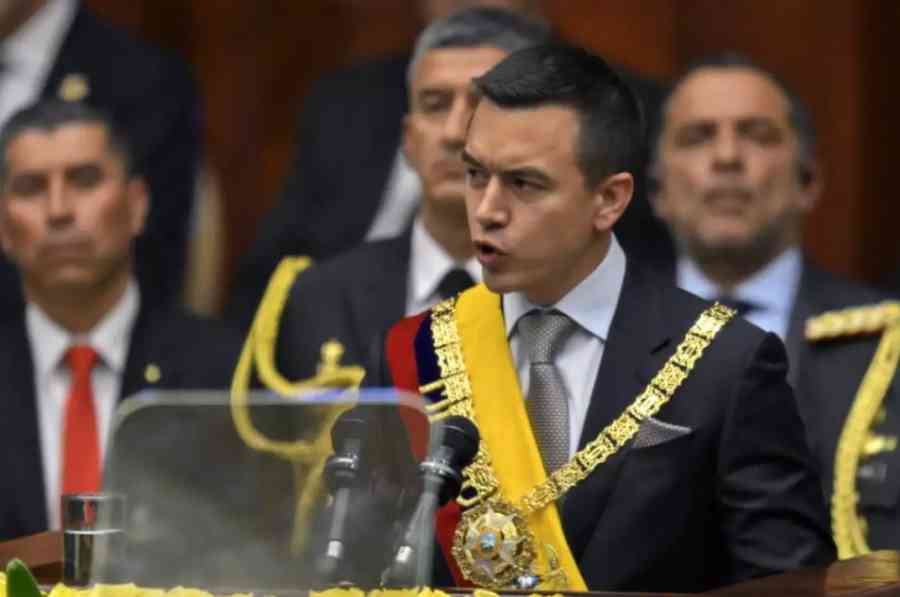 El empresario Daniel Noboa asume como presidente de Ecuador