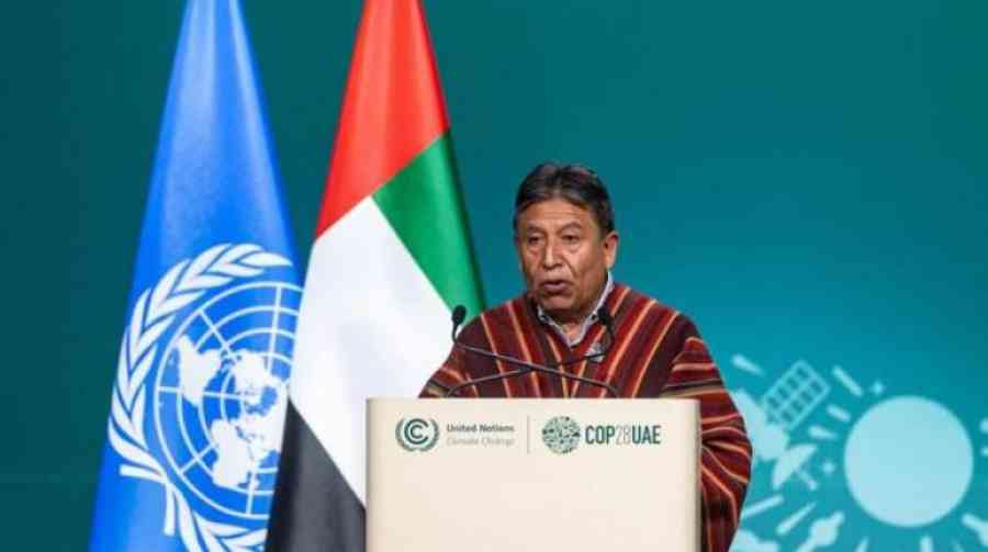 Bolivia culpa al Norte Global de la crisis climática durante la COP28