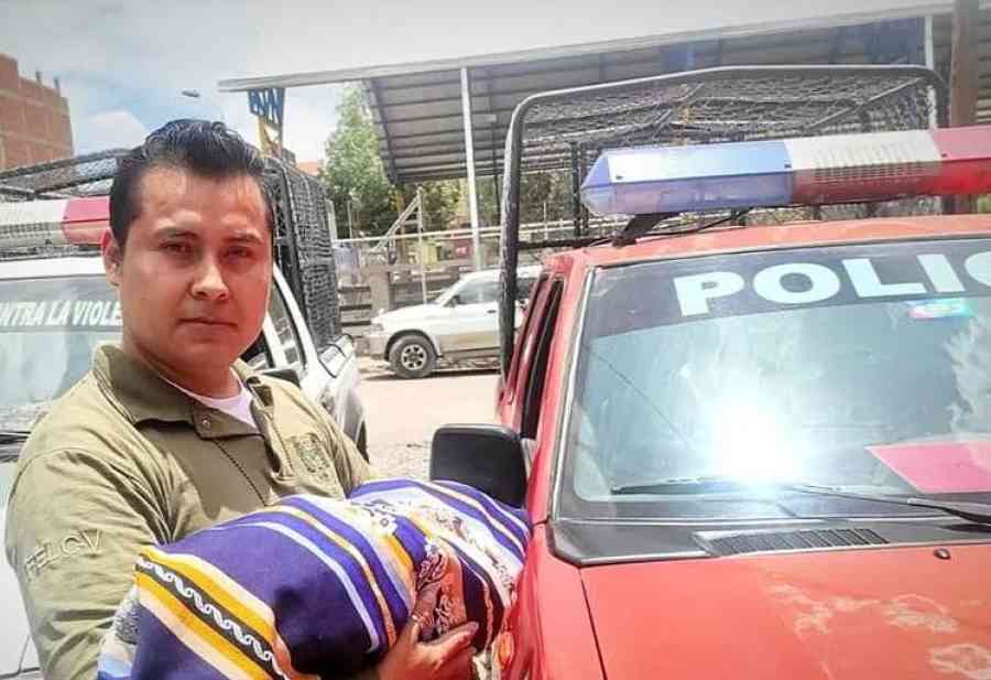 En Quillacollo abandonan a una recién nacida en una patrulla policial