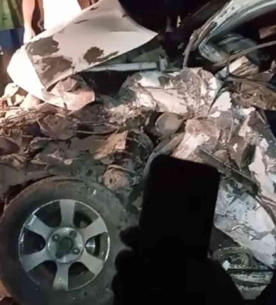 Accidente en la Ruta 9, un vehículo quedó destrozado