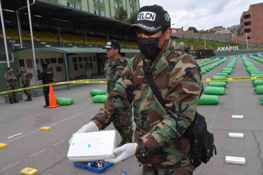 La FELCN secuestró 100 kilos de droga en operativos ejecutados entre el 8 y 10 de enero