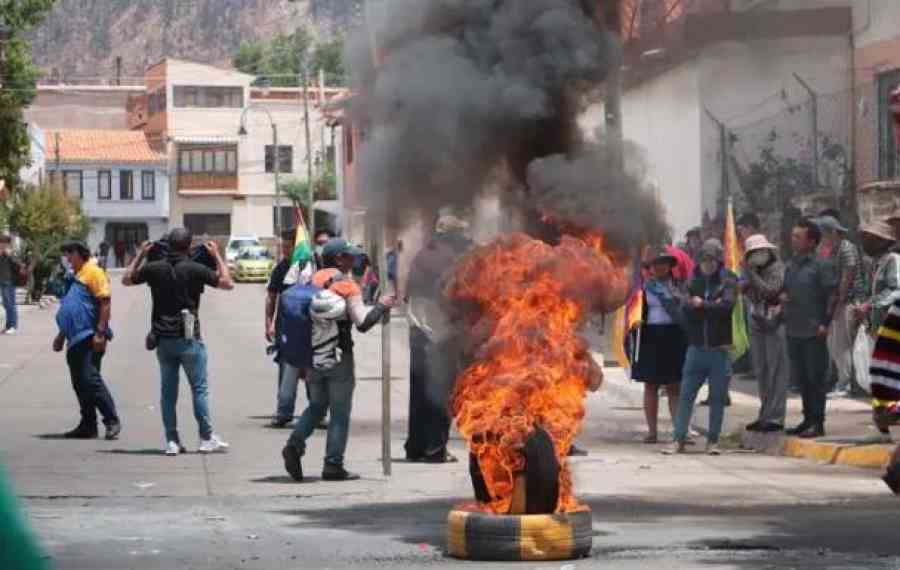Reportan el primer herido en las manifestaciones en Sucre