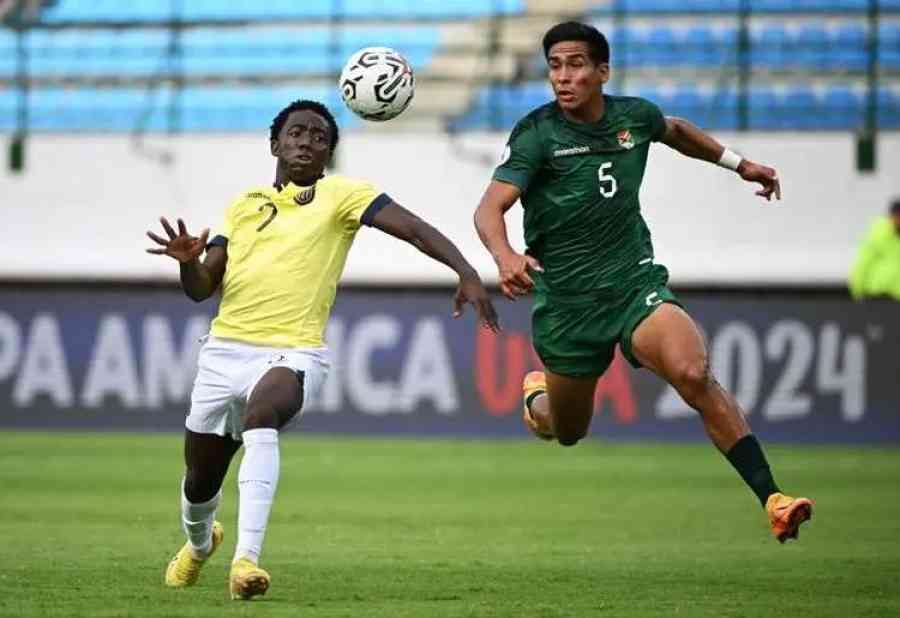 Bolivia perdió por 0-2 ante Ecuador y quedó eliminada del Preolímpico Sub-23