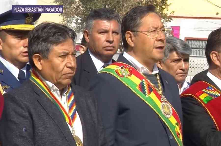 Arce y Choquehuanca presiden los actos de la efeméride adelantada de Oruro