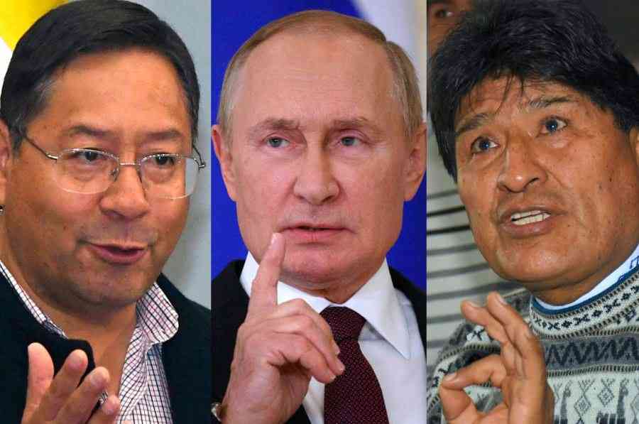 Arce y Morales felicitan a Putin por su contundente victoria en Rusia