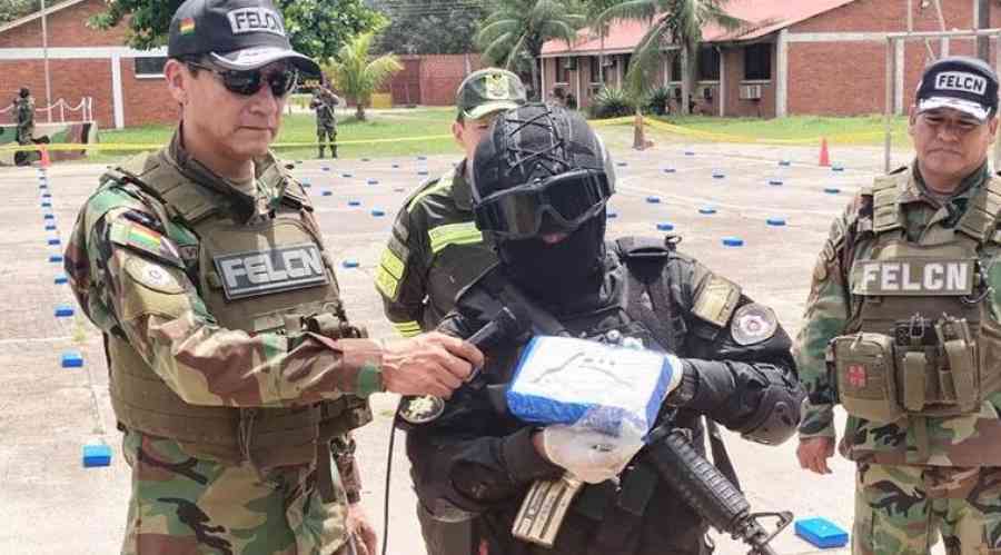 Felcn secuestra droga valuada en $us 2,6 millones en el Beni