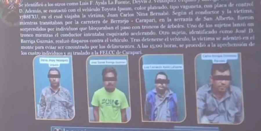 Atracadores balearon un vehículo, intentaban asaltar a un librecambista