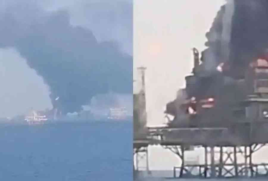 Incendio en plataforma de petrolera mexicana Pemex deja un muerto y 9 heridos