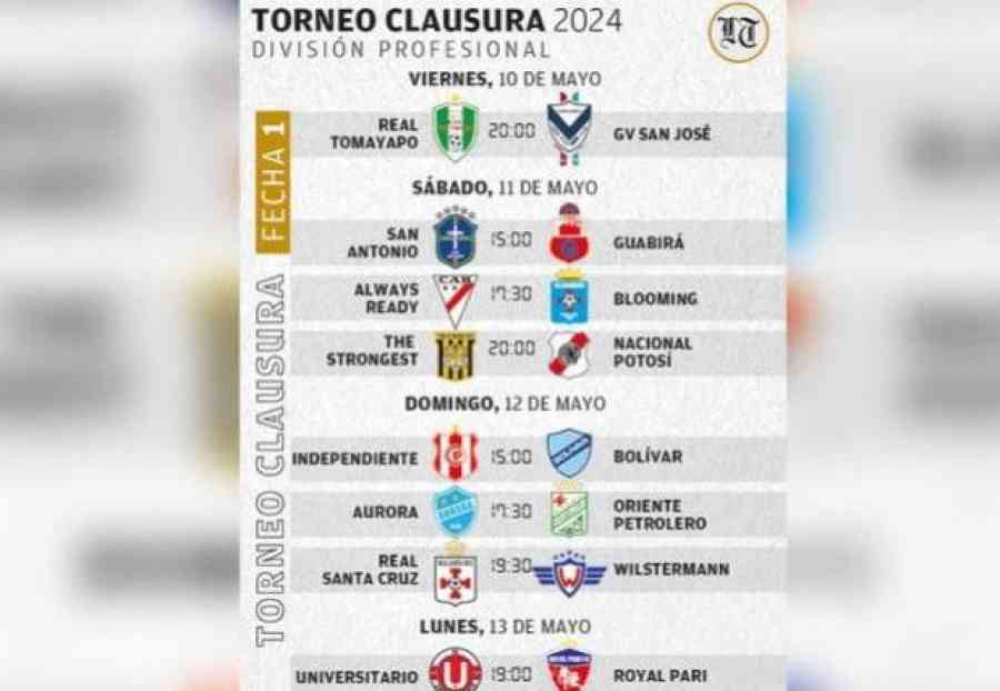 Hoy arranca la lucha por el título del Torneo Clausura