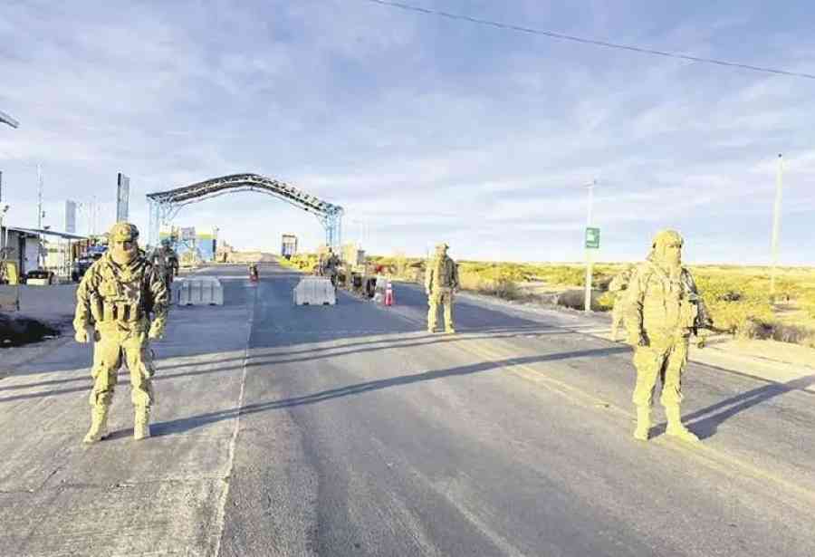 Militarizan frontera para evitar salida de alimentos