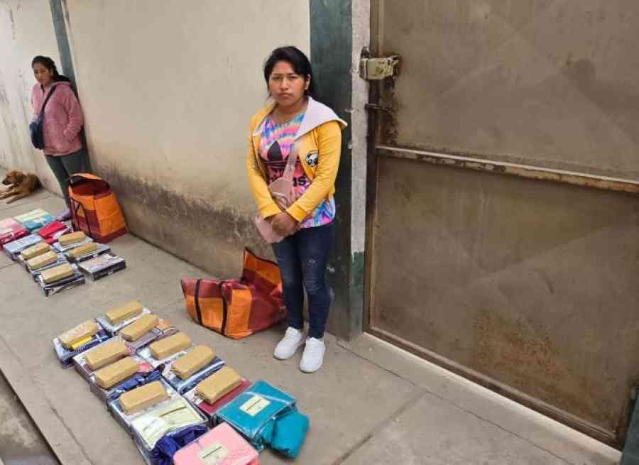 Aprehenden a tres mujeres con 14 kilos de cocaína en la carretera Bermejo-Yacuiba