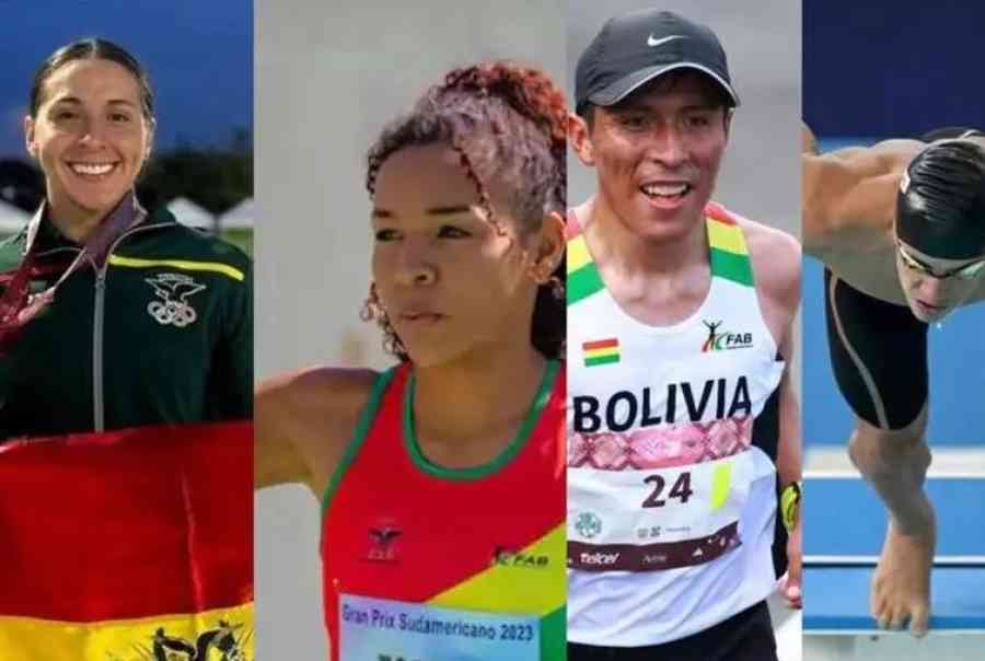 Ribera, Torrez, Garibay y Núñez representarán a Bolivia en los Juegos Olímpicos de París 2024