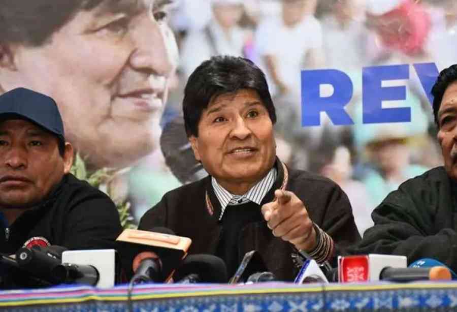 Evo pide al Gobierno “dejar de lado” su supuesta intención de “robar” la sigla del MAS e inhabilitarlo