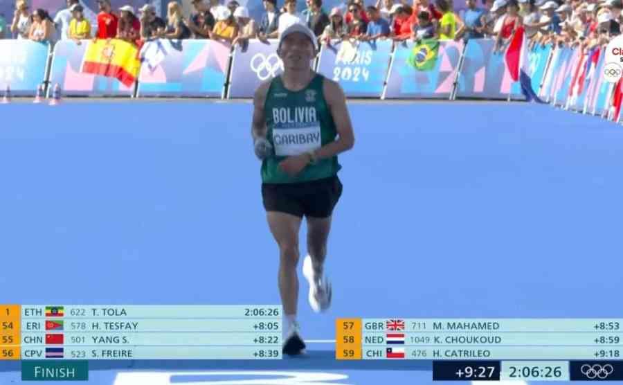 Garibay acaba en el puesto 60 en los 42k de los JJOO de París