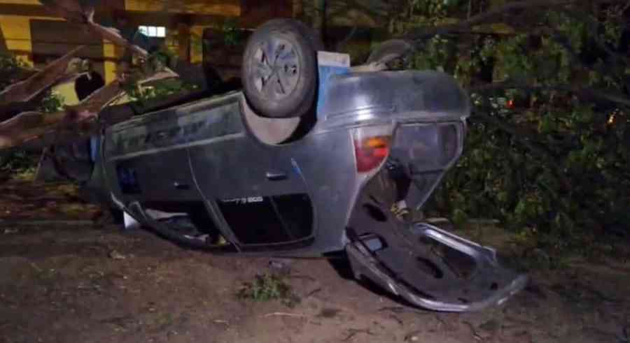 Conductor huía de la Policía antes de sufrir accidente que dejó tres heridos en Tarija