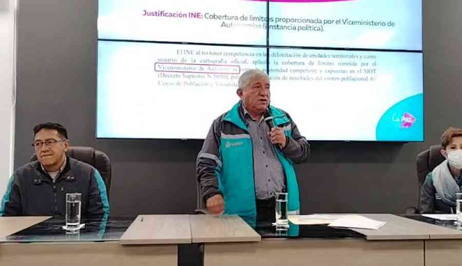 Por las respuestas del INE, Alcaldía de La Paz concluye que el Censo fue político, no técnico