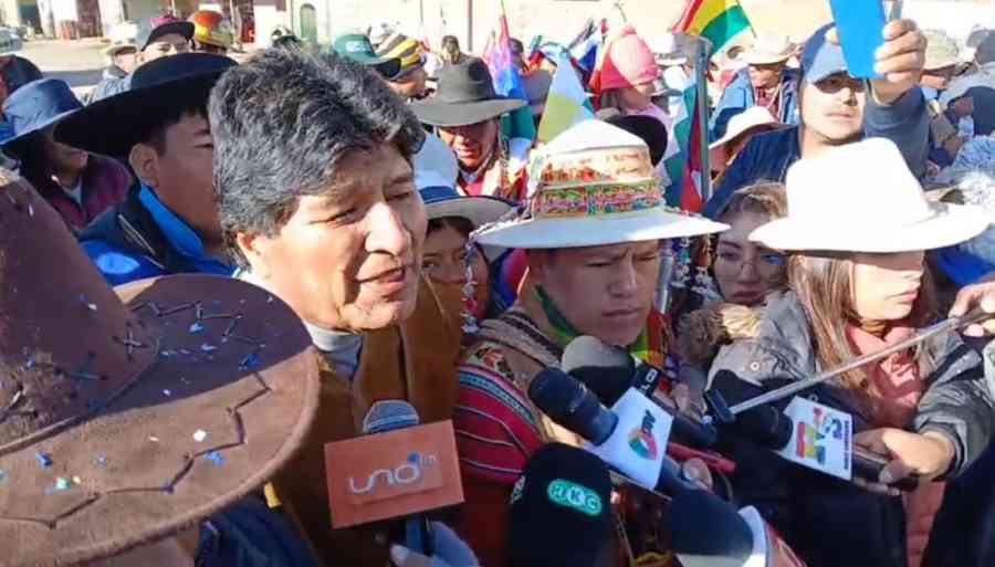 Morales dice que no comentará nada sobre la convocatoria al diálogo