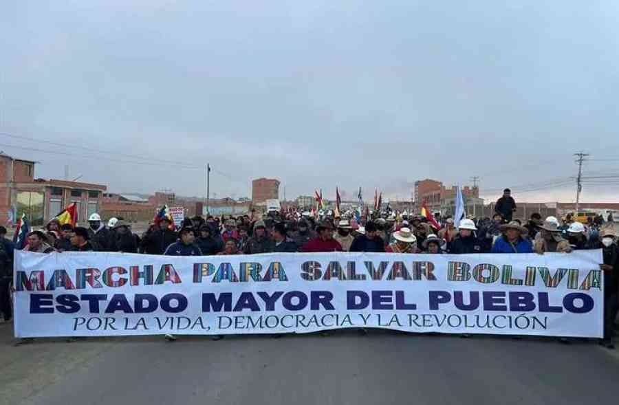 La marcha evista llega a El Alto