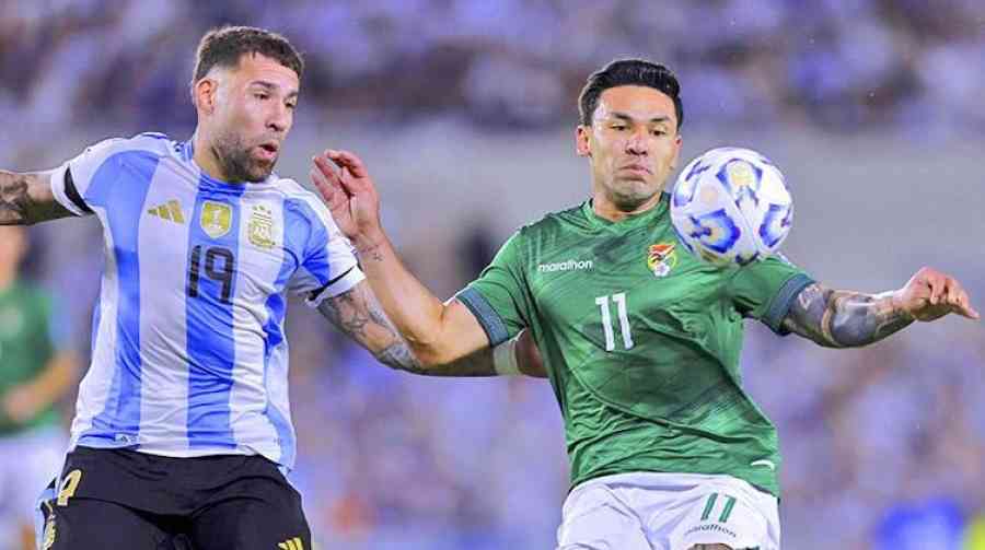 Bolivia está en zona de repechaje pese a caer por goleada ante Argentina