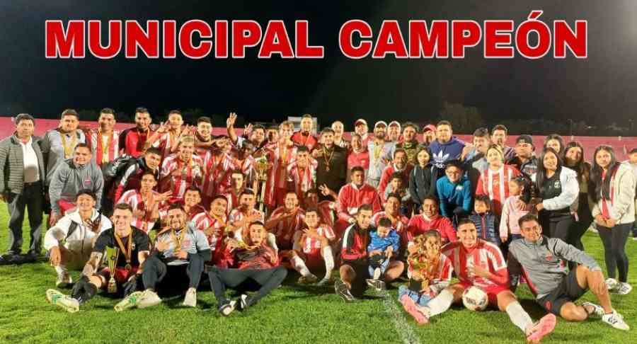 Municipal campeón del fútbol tarijeño con aplastante goleada sobre Unión Tarija