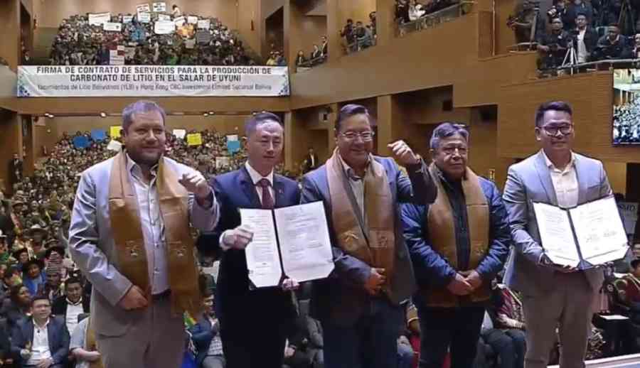 YLB y la empresa china CBC firman contrato para la construcción de dos plantas de extracción de litio