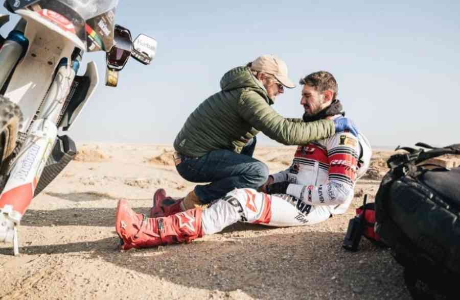 Daniel Nosiglia abandonó el Dakar por una caída en la octava etapa