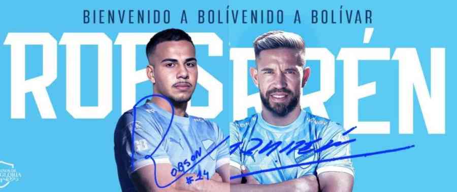 Bolívar anuncia a Robson y Torrén como sus primeros refuerzos de 2025
