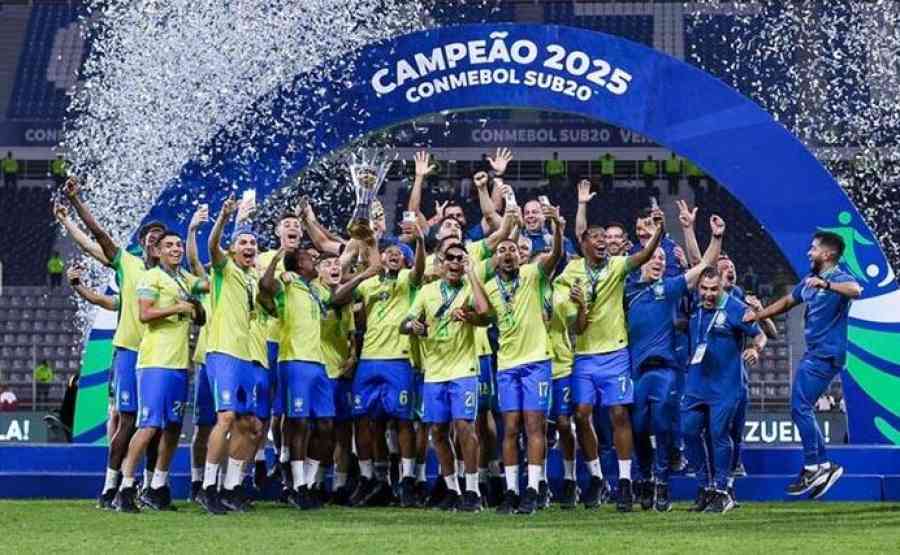 Brasil se corona nuevamente en el Sudamericano sub-20, tras golear a Chile