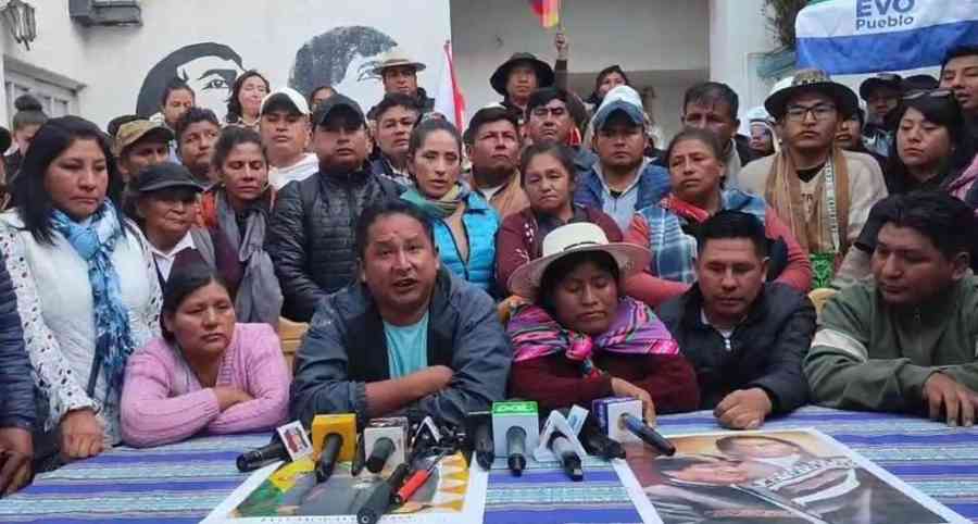 Evistas definen movilización hacia La Paz y advierten que no habrá elecciones sin su líder