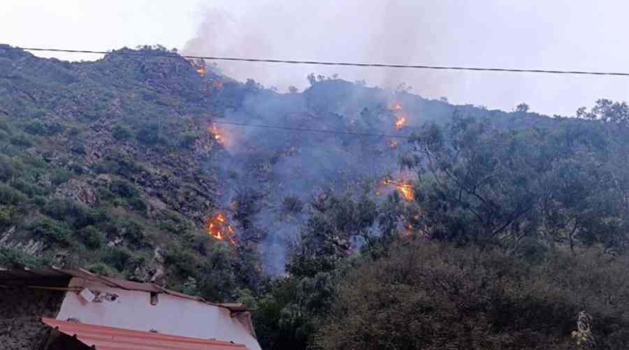 Coimata: Apagan incendio que amenazaba las fuentes de agua