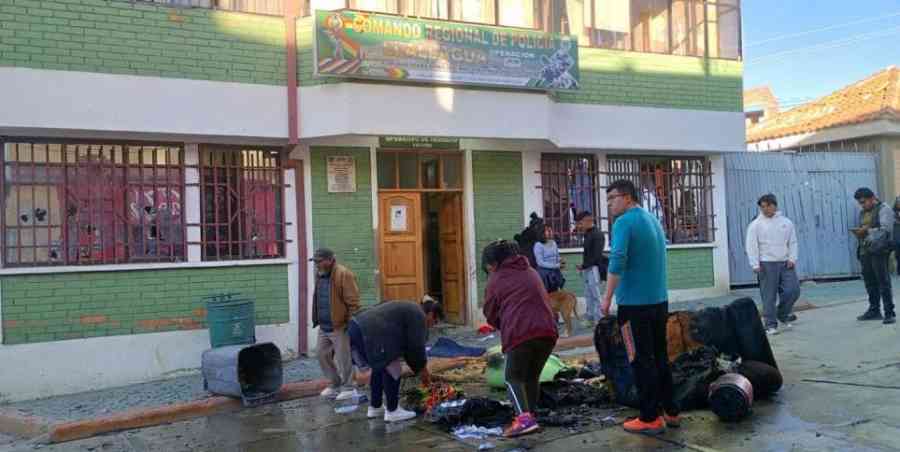 Fiscalía investiga saqueo y destrucción en Llallagua: no hay detenidos, pero sí más de una docena de heridos
