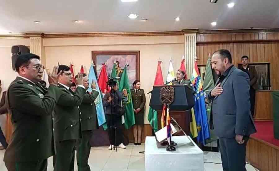 El coronel Bismarck Molina es el nuevo comandante departamental de la Policía en Tarija