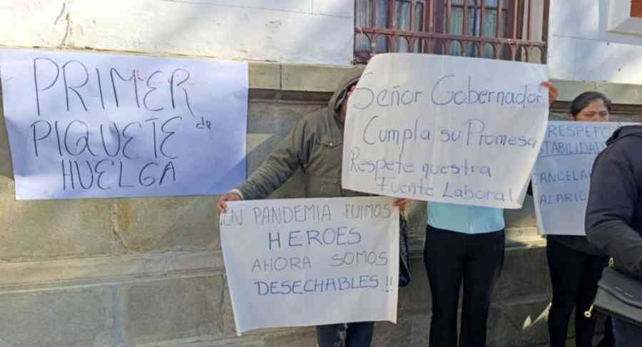 Tarija: Médicos instalan huelga de hambre en rechazo a despidos
