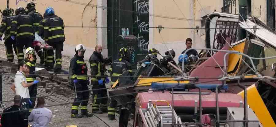 Descarrilamiento de funicular en Lisboa deja 15 muertos