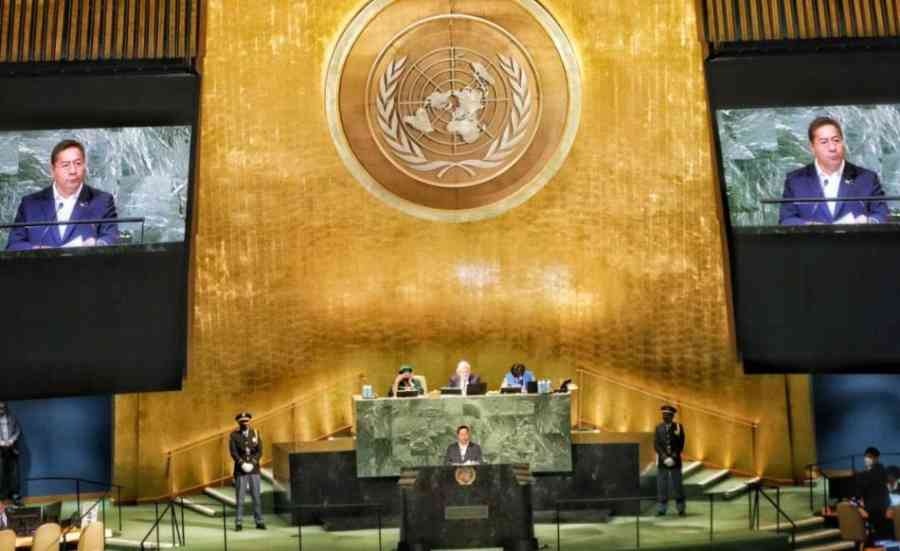 Gobierno paga mora a la ONU para que Arce participe